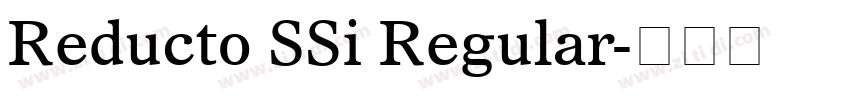 Reducto SSi Regular字体转换